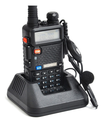 Rádio Baofeng Uv-5r Ht Vhf Uhf Dual Band + Fone Tubular