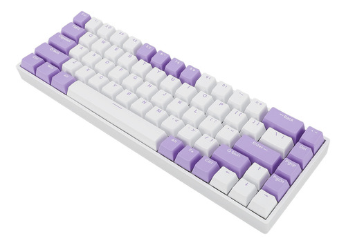 Teclado Mecánico De 68 Teclas, 60% Blue Hot Swap N Key Rollo