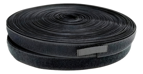 Velcro Abrojo 2cm X 10m El Rollo Mas Económico Del Mercado Negro
