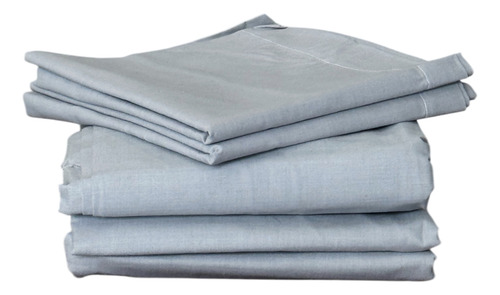 Juego De Sábanas De 160 Hilos Tamaño King Size Color Gris Claro Incluye 1 Sabana 1 Sabana Cubre Colchon 2 Fundas Almohada Marca Mila Home
