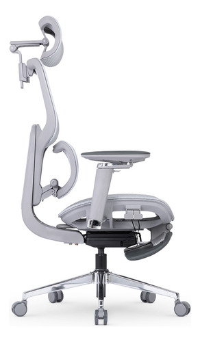 Cadeira Escritório Dt3 Office Ergonomie Ft Grey - 14436-8 Cor Cinza-claro Material Do Estofamento Mesh