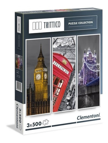 Puzzle Londres - 500 Piezas X 3 Tríptico