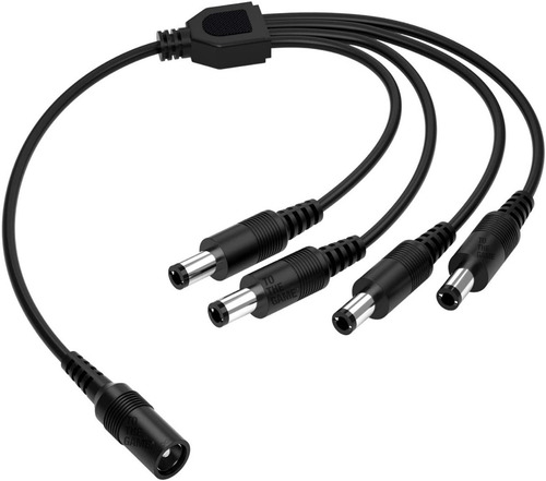 Imagen 1 de 6 de Splitter Pulpo Alimentación 1x4 Cctv Camaras Plug Led Dc 12v
