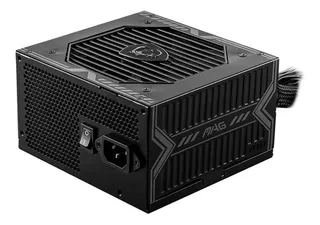 Fuente De Poder 650w Gamer Msi 80 Plus Bronze Mag A650bn Atx Color Negro