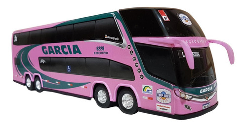 Miniatura Ônibus Garcia Rosa 2 Andares 1:43