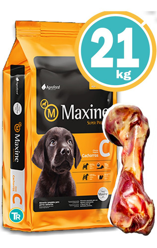 Imagen 1 de 7 de Comida Maxine Perros Cachorros 21 Kg + Salsa Y Envío Gratis