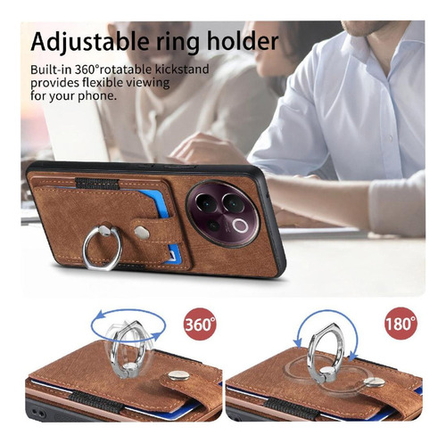 Funda Para Vivo V40 Lite Crad Ranura Soporte Magnético Para