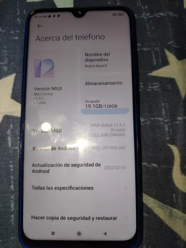 Celular Xiaomi Redmi Note 8 (Usado)
