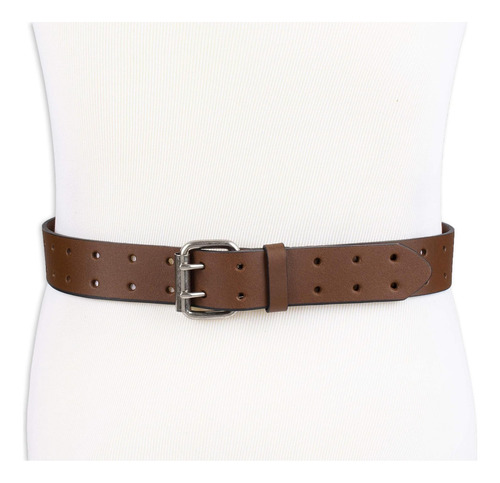 Dickies Cinturón De Cuero Totalmente Ajustable Con Doble 36