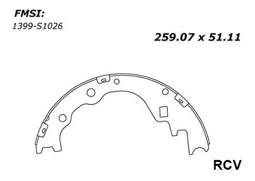 Balata Tambor Trasera Para Hyundai H100 Diesel Chasis 2010