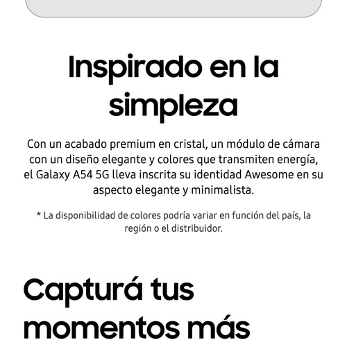 Samsung Galaxy A54 5G 256 GB Awesome graphite 8 GB RAM - Excelente (Reacondicionado)
