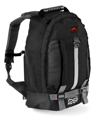 Mochila Trilhas & Rumos Viagem Trilha De 29 Litros Cor Preto Desenho Do Tecido Liso