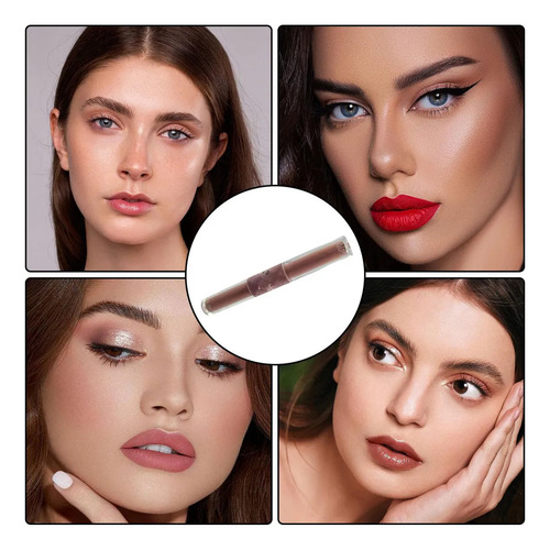 Tinte Labial Brillo Labial Brillo De Labios Mate De Doble Ca