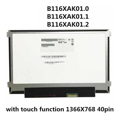 FirstLCD B116XAK01.2 Touch LCD Screen Replacement Digitizer Glass LED Display Panel Assembly HD 1366x768 11.6 