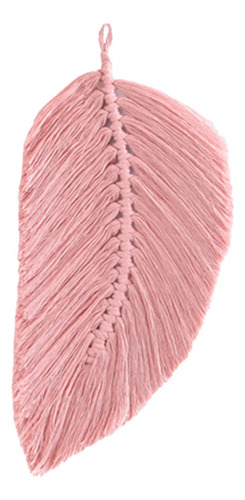 Elegante Tapiz Bohemio De Macramé Con Hojas De Macramé Para