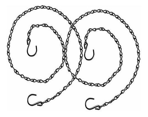 2 Pack S Hook Steel Hanging Harness Chain Adjustable Poultry
