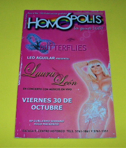 Laura Leon Revista Homopolis 2009 Madonna Lady Gaga