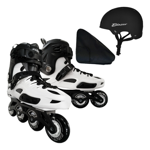 Patines Freeskate Slalom Rígido Ergonomico B1 +casco+mochila