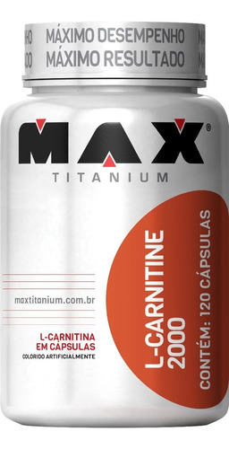  L Carnitina 2000 (120caps) Max Titanium - Carnitine