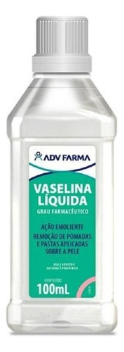Botella de vaselina líquida con hidrante de 100 ml Adv Farma