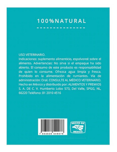 Imagen 4 de 5 de Sazonador Mutt De Pescado Para Croquetas Perro 100% Natural