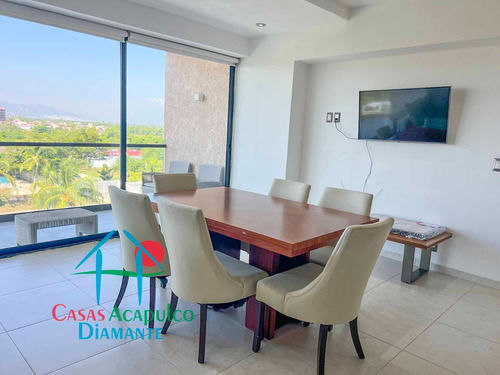 Cad Altamar Victory 402. ¡confort Y Estilo En Acapulco Diamante! Departamento Con Terraza Y Vista A Las Áreas Comunes