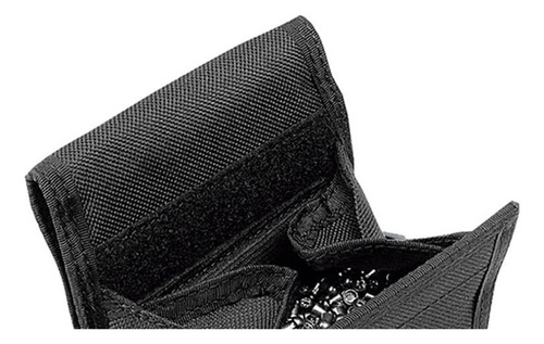 Bolsa Porta Munição Ammo Pounch Preta Com Velcro Crosman Cor Preto