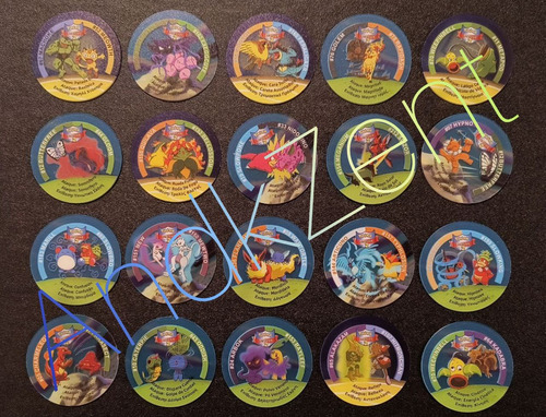 Tazos Pokémon Traslúcidos