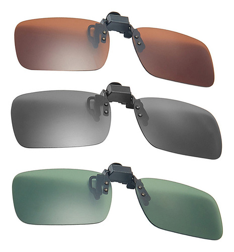 Clip On Eyewear Sunglasses Clip Clip, 2 Unidades