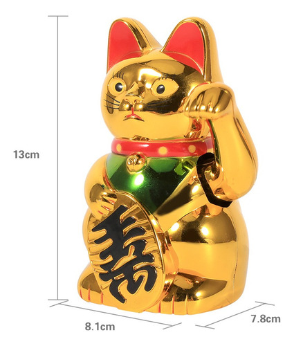 Figura De Gato De Oro Ondeando Suerte De La Fortuna China Co
