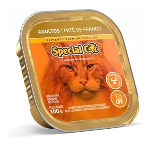 Ração Special Cat Patê Gatos Adultos Frango  100g