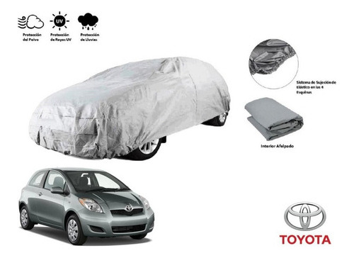 Forro Funda Cubreauto Afelpada Toyota Yaris Hb 2011