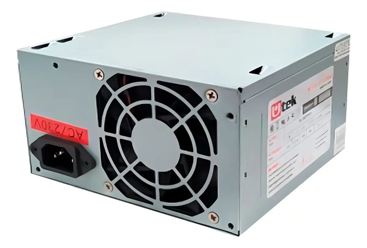 Fuente de Poder Utek 650W para PC UT-ATX650 Silenciosa Ventilador 8cm