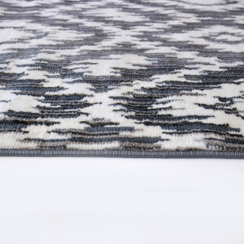Imagen 3 de 5 de Alfombra Carpeta Moderna 160x250 Tipo Grizzly Esfumado Gris
