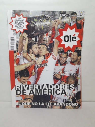 Revista  Ole , River Campeon De America 2015 + Super Poster.