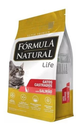 Formula Natural Ração Para Gatos Castrados Salmão 15kg