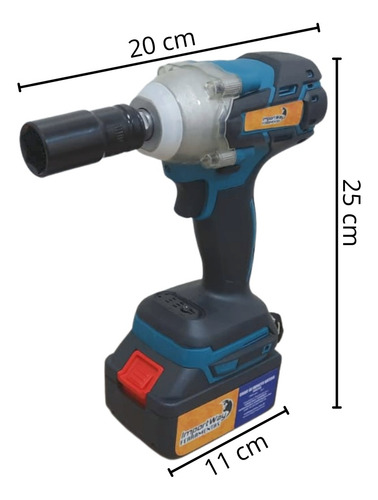 Chave De Impacto Sem Fio Bivolt Com 2 Baterias 18v Forte