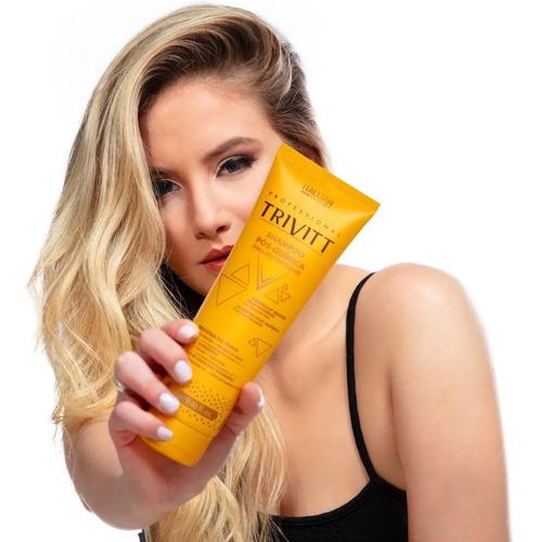 Kit Trivitt Shampoo 250ml Condicionador 200g Hidratação 500g