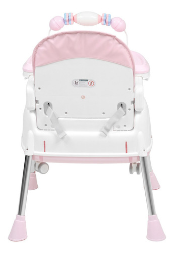 Silla Alta Periquera 3 En 1 Bebe Ajustable Comer Rosa Periquera Rosa