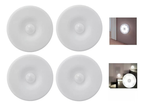 Pack X4 Aplique Pared Luz Inalámbrica - Led