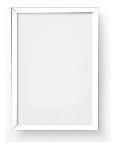 Quadro Moldura 60x40 C/ Vidro Moldura Laqueada Cor Branco