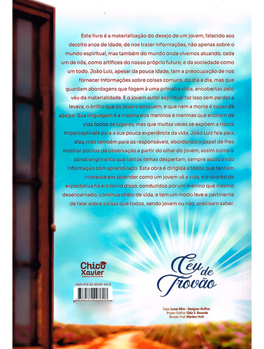 Céu de Trovão: Não Aplica, de Médium: Ubiratã Mercês / Ditado por: João Luiz. Série Não aplica, vol. Não Aplica. Editora EDLECX, capa mole, edição não aplica em português, 2018