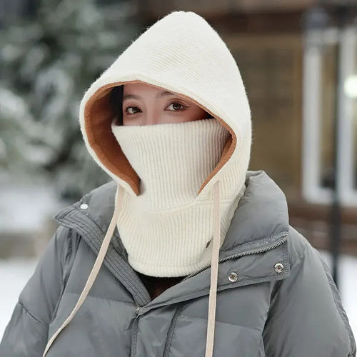 Conjunto De Gorro De Invierno De Punto Y Bufanda Para Mujer,