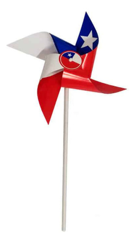 Remolino Bandera Chilena Fiestas Patrias 20 Cm 12 Unidades 