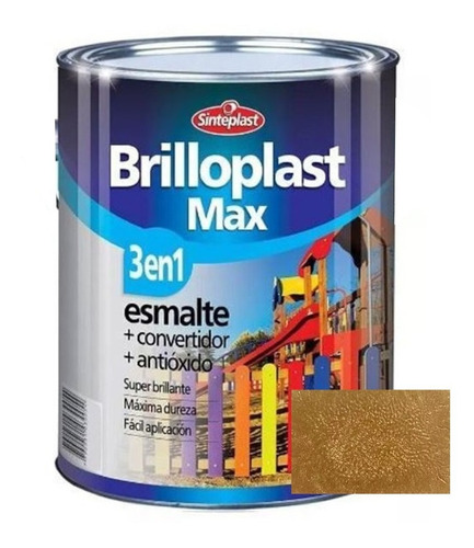 Brilloplast Max 3 En 1 Esmalte Oro Sinteplast 250ml