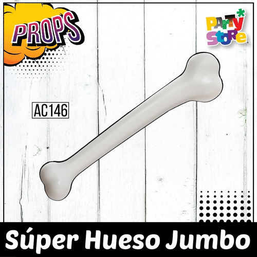 Imagen 2 de 5 de Hueso Grande Cavernicola Halloween Cotillon Disfraz