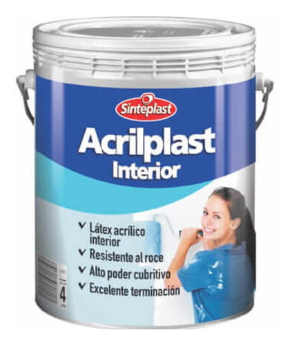 Pintura Acrilplast Latex Interior 10lt Sinteplast - Proxecto