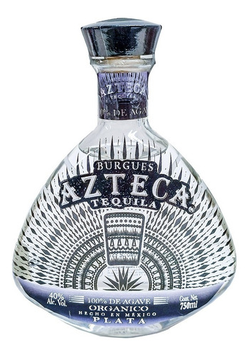 Tequila Orgánico Burgues Azteca Plata 750 Ml