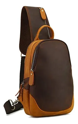 Bolso Bandolera De Cuero Para Hombre Leathario, Bandolera El