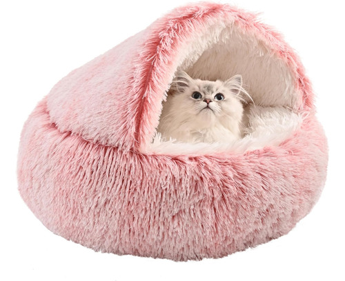 Cama Redonda Con Capucha Para Gatos Cueva Para Gatos Y Perro